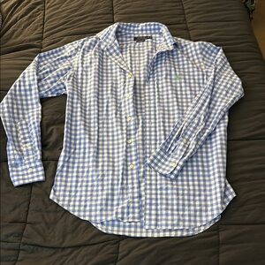 Ralph Lauren Blue and White Gingham Shirt